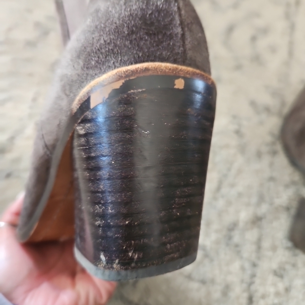 Rag & Bone Womens Brown Suede Pointed Toe Razor Chelsea Bootie In Asphalt Suede - Picture 12 of 13